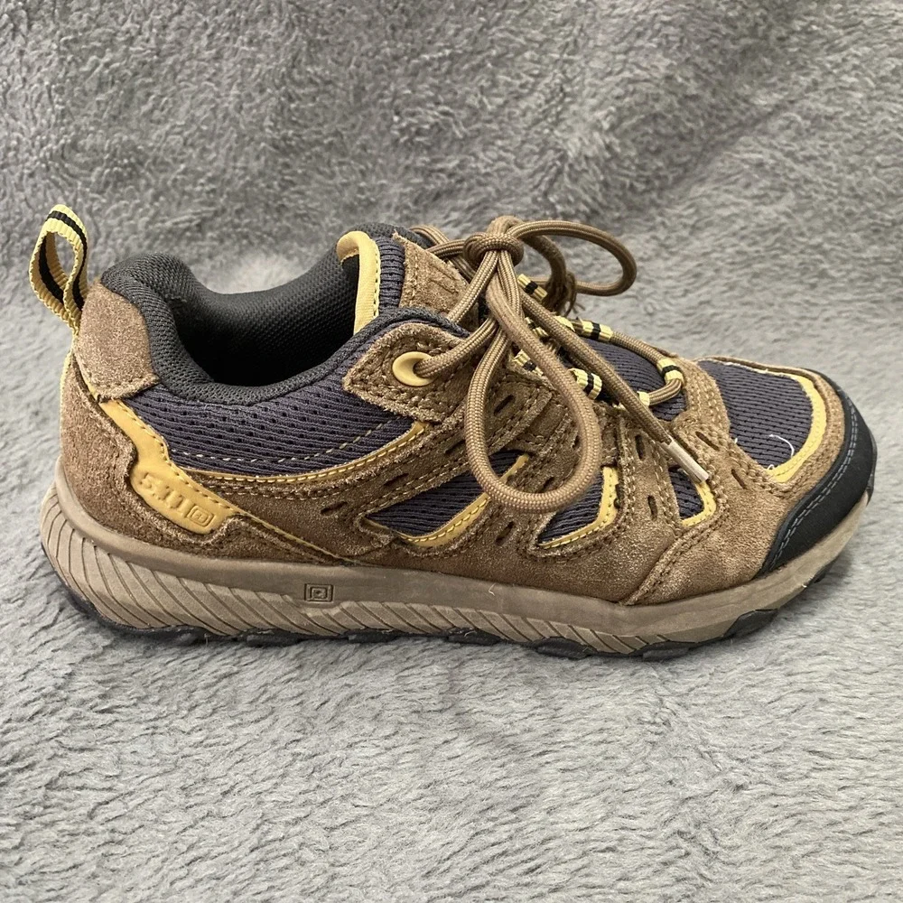 5.11 Ranger 2.0 Volanic Boys Low Top Shoes Brown Lace Up Size 4 Hiking‎ Outdoor